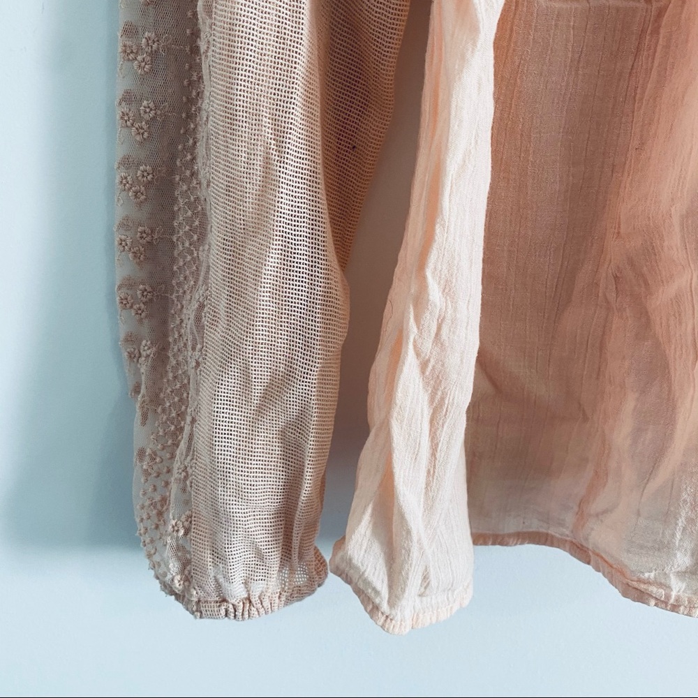 Lucky Brand Pink Boho Peasant Blouse - Picture 3 of 11